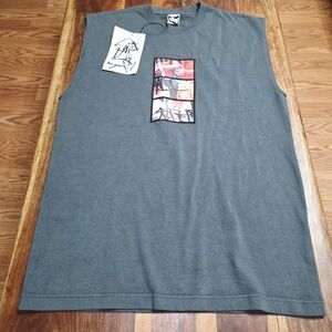 Men's Sleeveless Gray Shirt